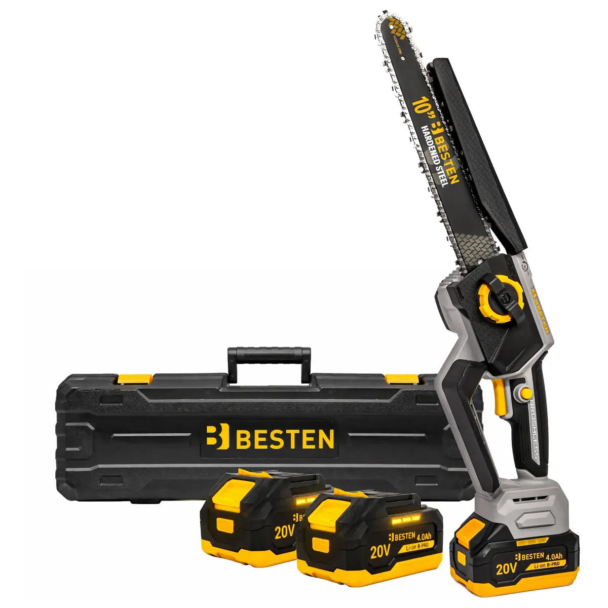 Piła akumulatorowa 8 i 10 cali BESTEN BE0002916 lekka pilarka o ogrodu zestaw